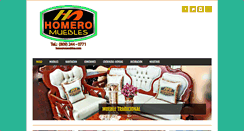 Desktop Screenshot of homeromuebles.com