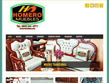 Tablet Screenshot of homeromuebles.com
